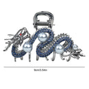 Blue Dragon Hairpin With Pearl Hair Claw
