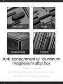 100% Aluminum-magnesium Travel Suitcase