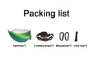 Single and Double Size Nylon Fabric Portable Travel Hammock