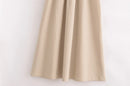 Fashion temperament European and American style summer women's clothing new two-color splicing long vest dress
