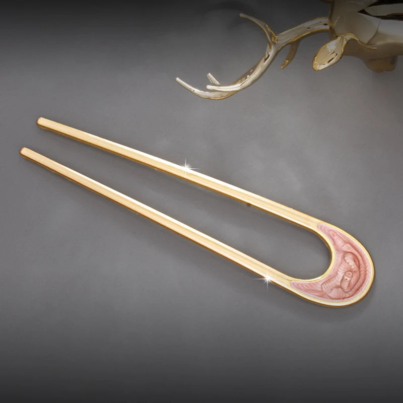 Shell Enamel Hairpin