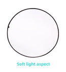 5 in 1 Round Reflectors Collapsible Photography Fill Light Batter Diffuser
