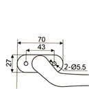 Aluminum Casement Window 7*7mm Square Handle