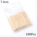 100/50Pcs Orange Wood Nail Sticks