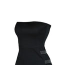 Women’s Sexy Tube Tops Pencil Dress Fashion Solid Color Rhinestone Hollow Skinny Short Dress Streetwear