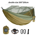 Single and Double Size Nylon Fabric Portable Travel Hammock