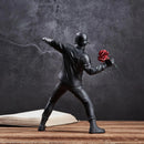 Modern Art Resin Banksy Sculptures Flower