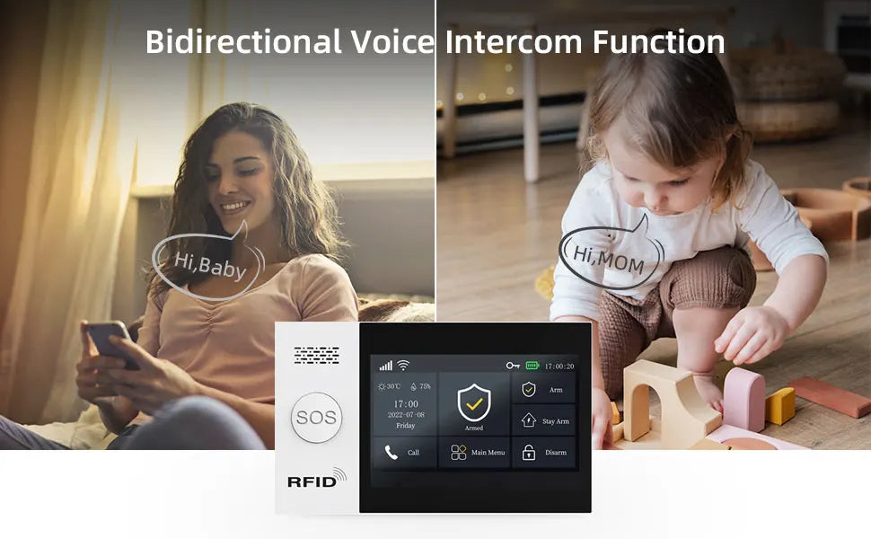 TUYA GSM Alarm System Security Protection Smart Home Alarm 4G WIFI Smart Life Control Door Sensor Burglar IP Camera Work Alexa