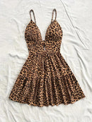Women Sleeveless Backless Mini Dress