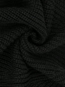 Shrug Raglan Sleeve Open Front Cardigan Elegant Solid Color Ribbed Knitted Cardigan For Spring & Fall Women's Clothing