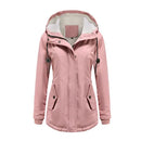 Women's Warm Hooded Parkas, Thick Plush Coats, Female Mid-Long Cotton Jacket, Winter Outwear, Big Size, S-5XL