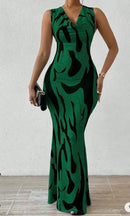 Women Long Sleeveless Midi Dress