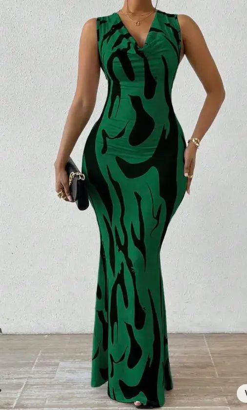 Women Long Sleeveless Midi Dress
