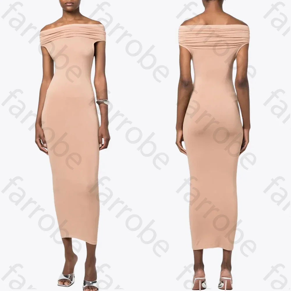 Off-Shoulder Midi Dress