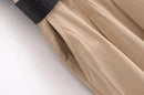 2025 Woman Dresses Belt pleated Midi Dress Sleeveless