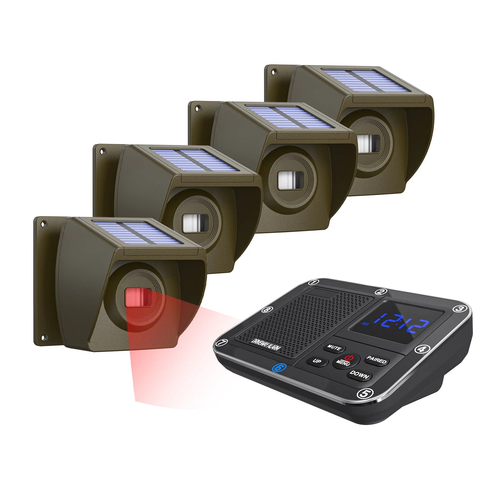 Wireless IP56 Waterproof Driveway Alarm System PIR Motion Sensor For Outdoor Home Burglar Security