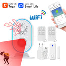 Tuya Wifi Home Security Alarm System Or 433MHz Wireless Receiver Smart Welcome Ding Dong Chime Ringtone PIR Motion Detect Device