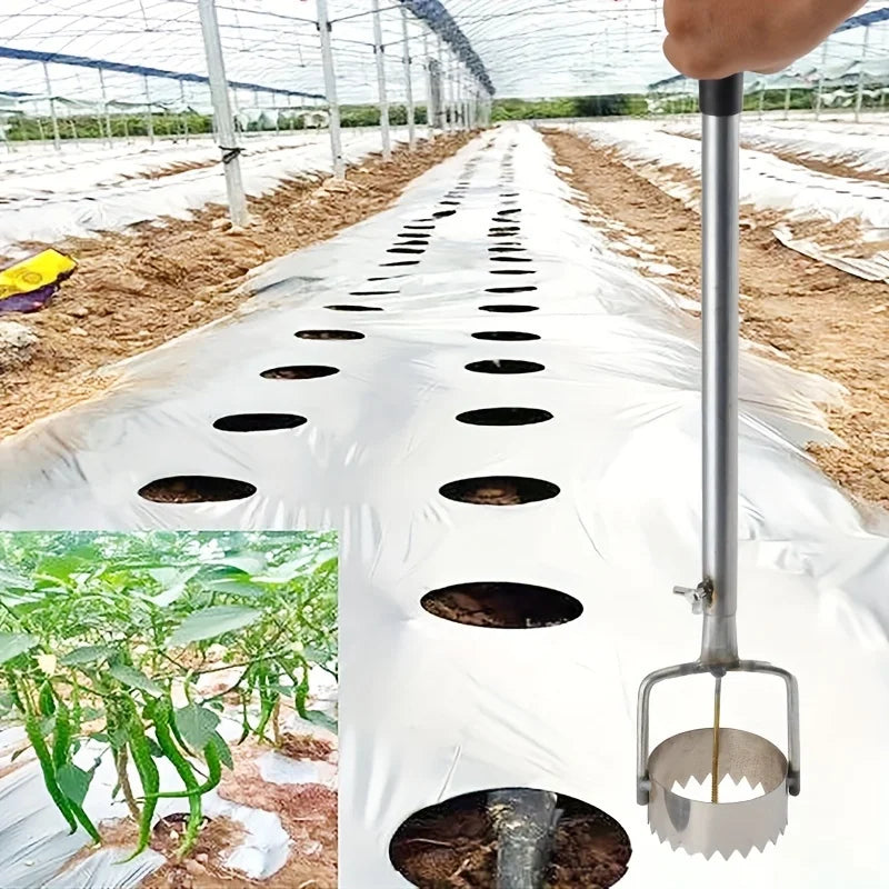 1pc Durable Metal Greenhouse Film Puncher