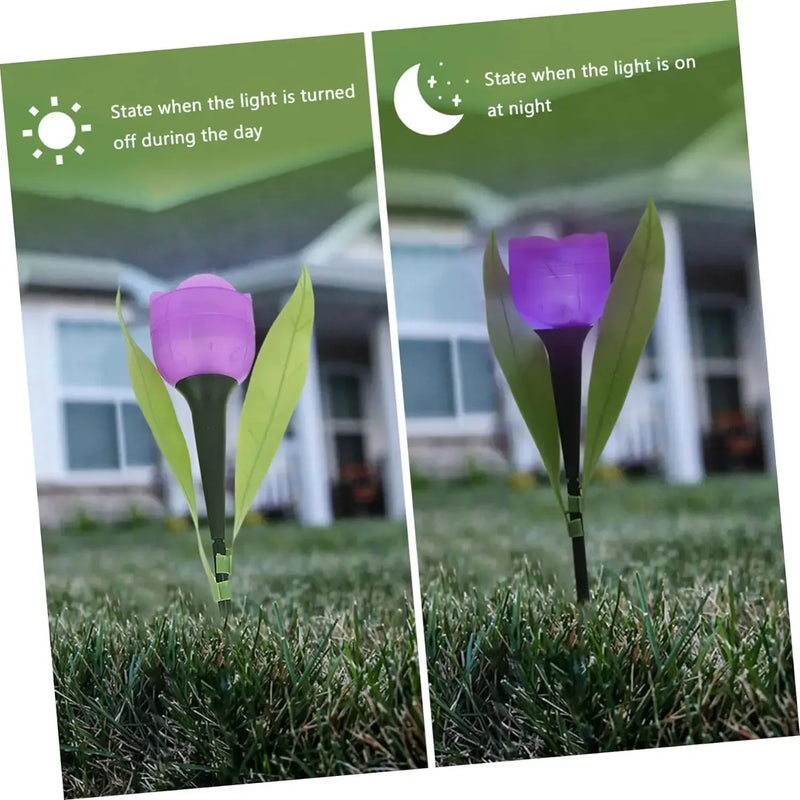 Outdoor Tulip Rose Flower Lamp
