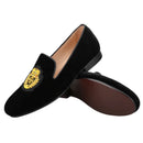 Summer New Model Imported From India British Royal Style Patch Embroidery Men Velvet Shoes Handmade Slip-On Loafers