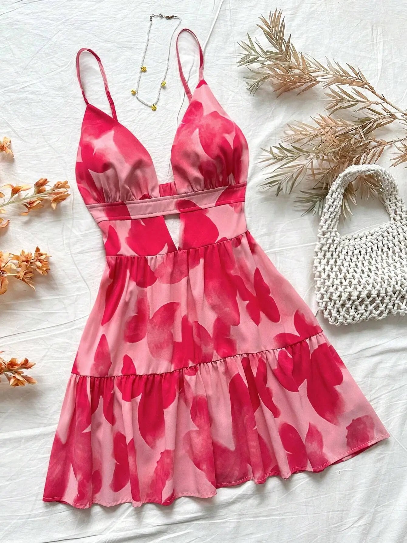 Women Sleeveless Backless Mini Dress