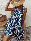 Women's Sleeveless Floral Print Dress