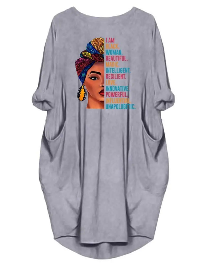 Plus Size Women Short Sleeve O-Neck Loose Dress