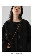 CHIC VEN Women's Woolen Coat Heavy Industry Down Jacket Vintage V-Neck Woman Down Coat Female Tops Autumn Winter 2024