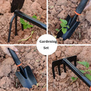 Black Rubber Handle Five Tooth Rake