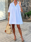 Women's Mini Half Sleeves Dress