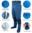 Breathable Stockingfoot Waist Height Wading Pants