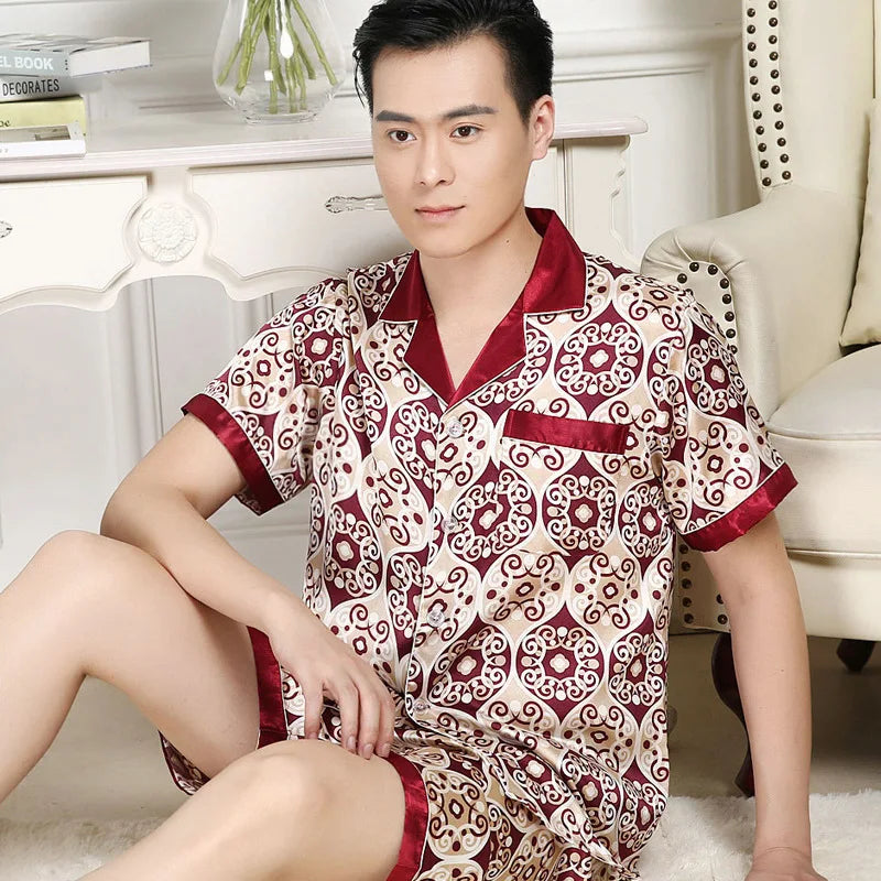 New Men Long Sleeve Short Sleeve Sleepwear
