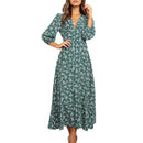 Women's Long Sleeve Floral Maxi Dress