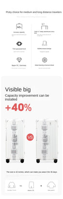 Large Capacity Aluminum Frame Trolley Luggage