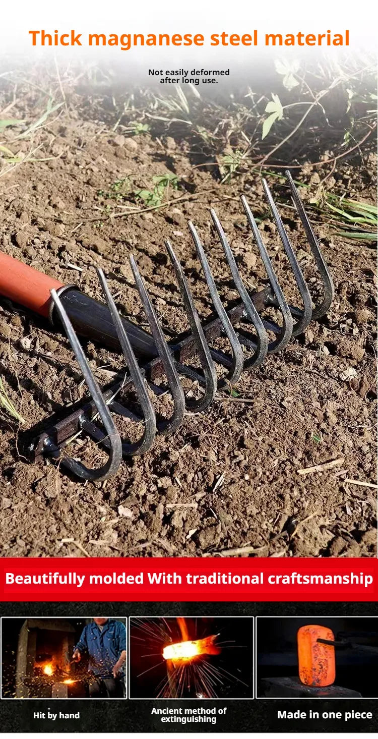 Multifunctional Ninetooth Nail Rake
