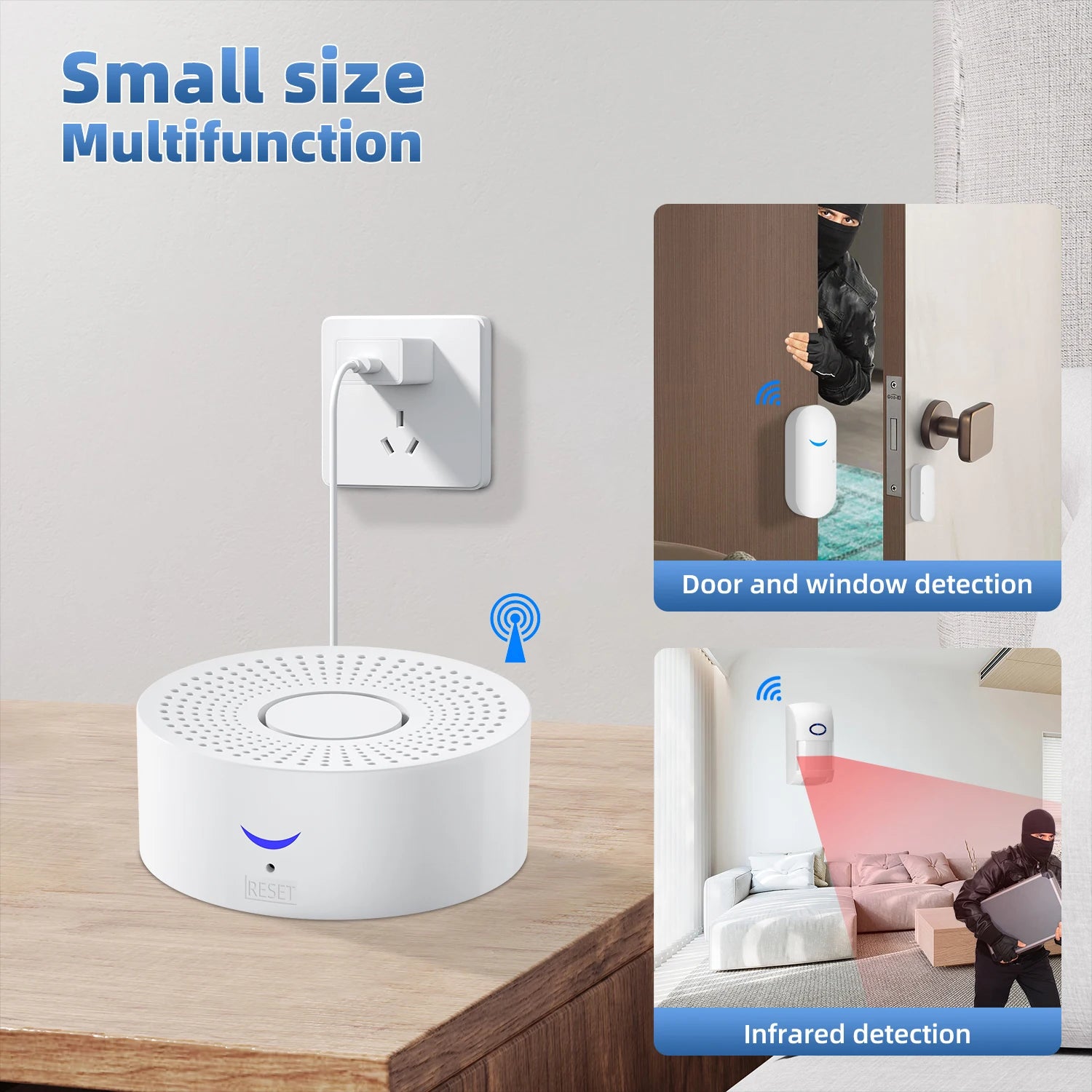 Tuya Smartlife WiFi Remote Control Home Security System Door Window Alarm Sensor Burglar Alarm