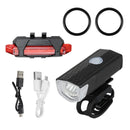 Bike Bicycle Light USB LED Rechargeable Set
