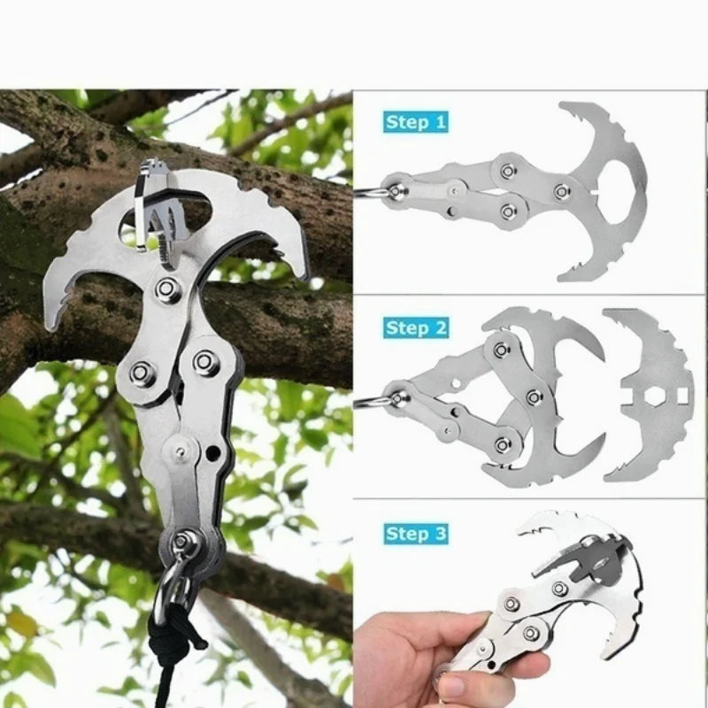 Outdoor Climbing Claw Carabiner Camping Gear Multitool