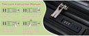 5pcs Black Luggage Set
