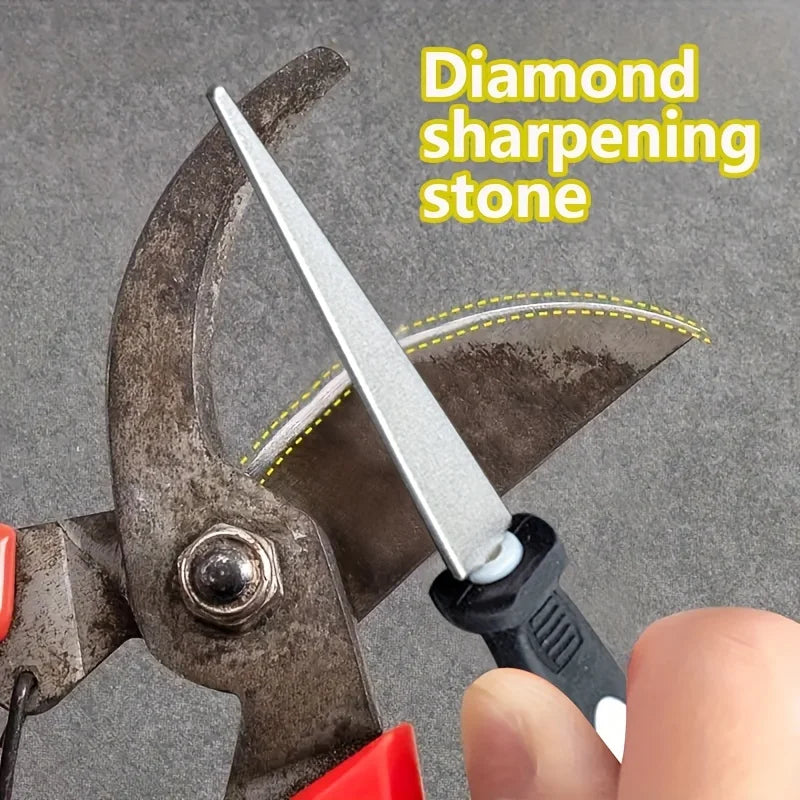 Diamond Sharpener Sharpener Metal Double Sand File Scissors