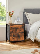 New Fabric Drawers Bedside Sofa Table