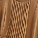 ZANZEA Women Round Neck A-lin Midi Dress Korean Casual Tank Robe Casual Solid Pleated Vestidos 2024 Summer Sleeveless Sundress