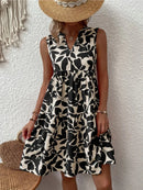 Women's Sleeveless Floral Print Dress