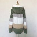 Oversized Jacket for Women 2023 New Autumn Winter Warm Plush Pocket Hooded Streetwear Loose Lady Outerwear Coat Roupas Feminina