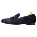 Men's Classic Loafers With Paisley Printing Made By Hand In Court Style