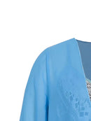 Plus Size Casual Dress Sets Solid Open Front and Graphic Printed Dress Sets Women's Plus Size Clothing