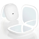 Led Magnifying Small Folding Makeup Mirror