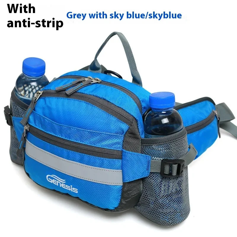 Bike Riding Cycling Running Fishing Hiking Waist Bag Fanny Pack Outdoor Belt Kettle Pouch Gym Sport Fitness Water Bottle Pocket