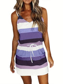Sleeveless Dress for Women Clothing 2024 Summer Vacation Pullover Beach Sundress Female Korean Fashion Slim Sexy Short Dresse M