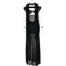 V-Neck Off Shoulder High Side Split Dress